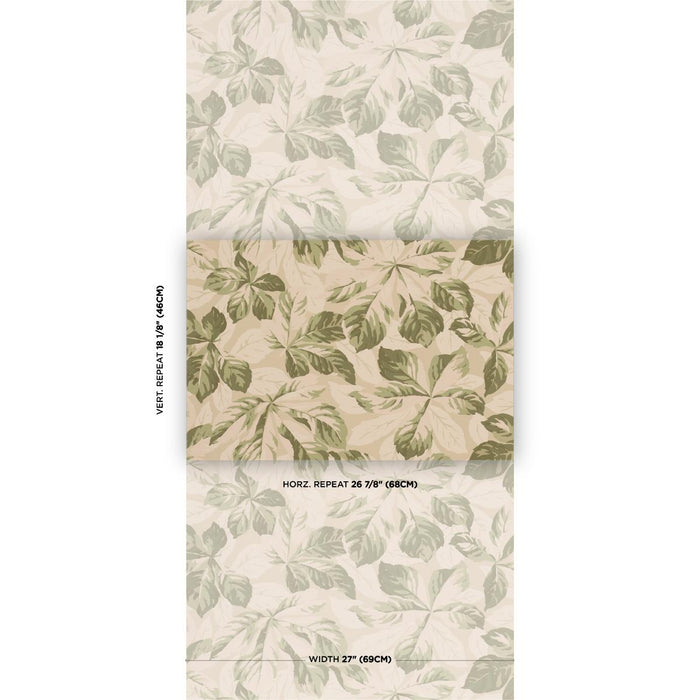 Schumacher Arboreal Handprint Leaf Wallpaper 5016980