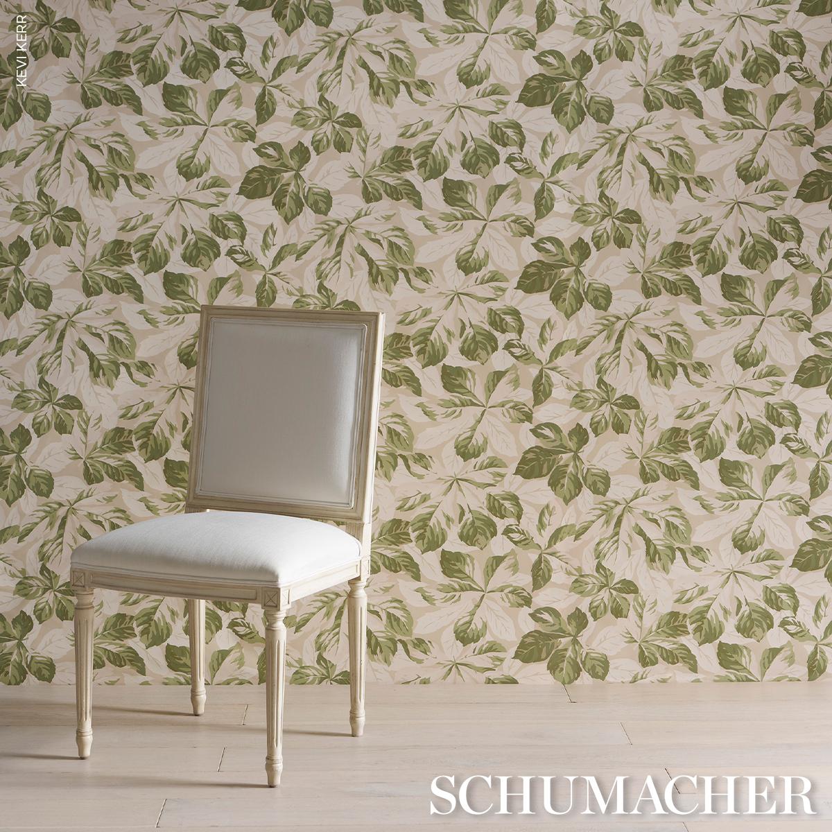 Schumacher Arboreal Handprint Leaf Wallpaper 5016980