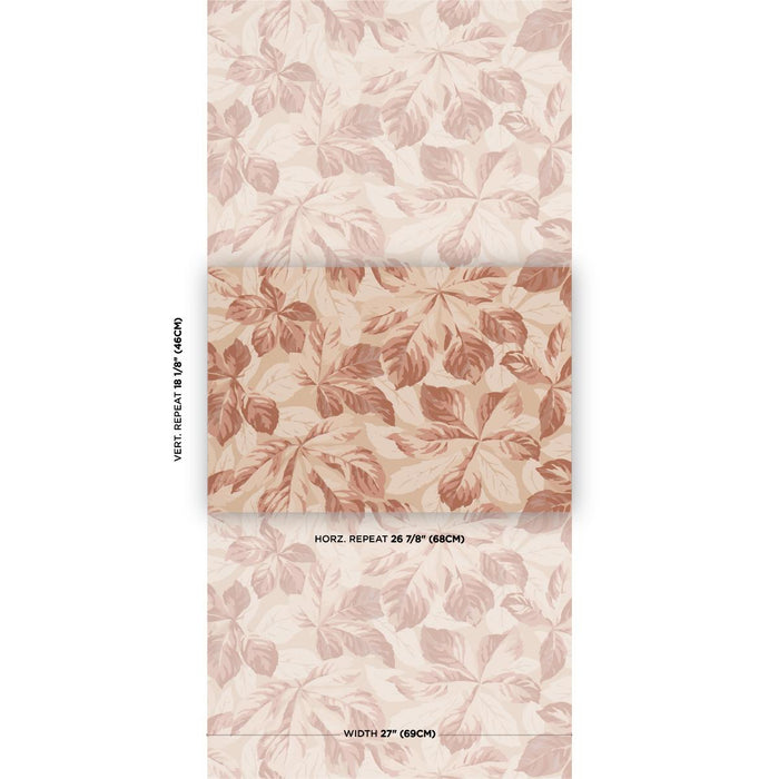 Schumacher Arboreal Handprint Spice Wallpaper 5016982