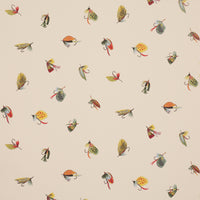 Schumacher Fly Fishing Ivory Wallpaper 5016990