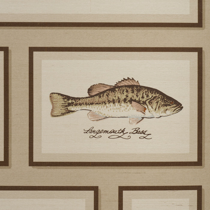 Schumacher Antoinette Espresso Wallpaper Sample 5017350