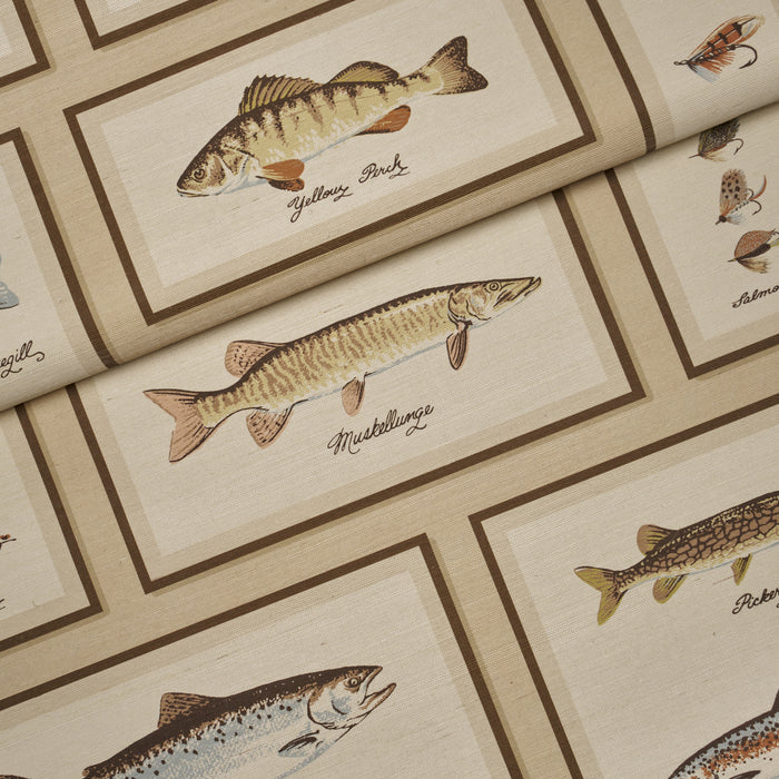 Schumacher Antoinette Espresso Wallpaper Sample 5017350