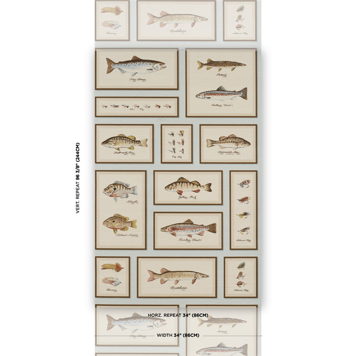 Schumacher Antoinette Mist Wallpaper Sample 5017351