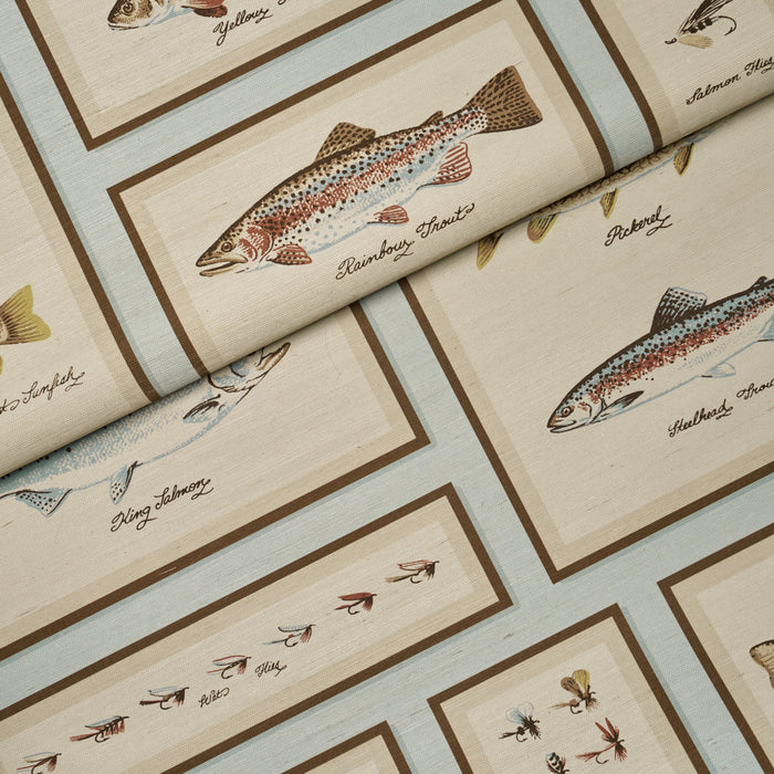 Schumacher Antoinette Mist Wallpaper Sample 5017351