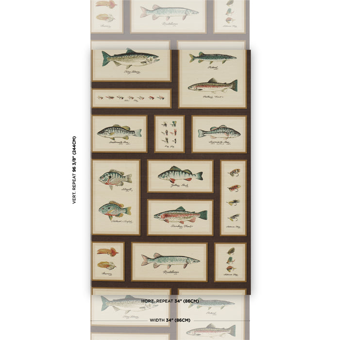 Schumacher Antoinette Warm White Wallpaper Sample 5017352