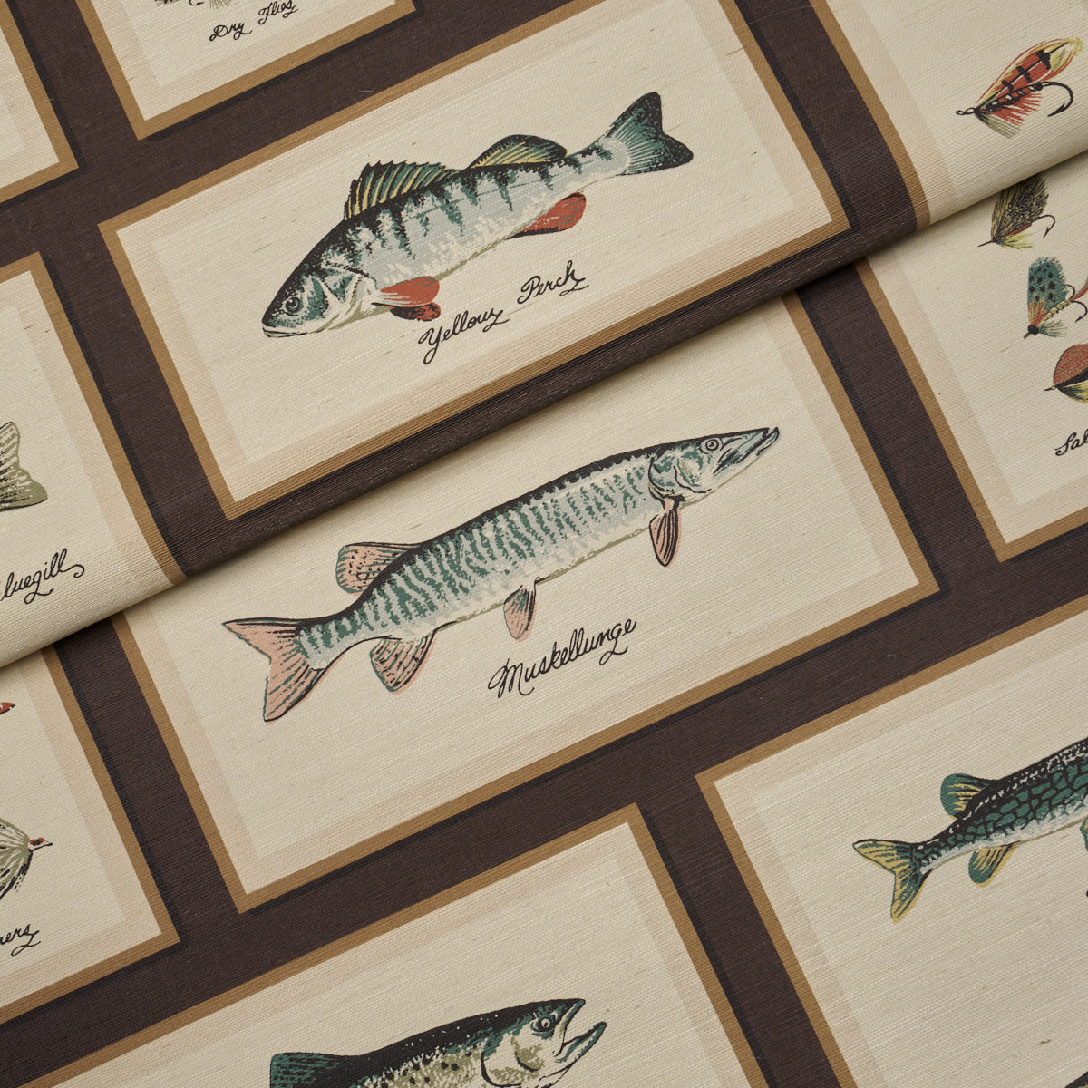 Schumacher Antoinette Warm White Wallpaper Sample 5017352