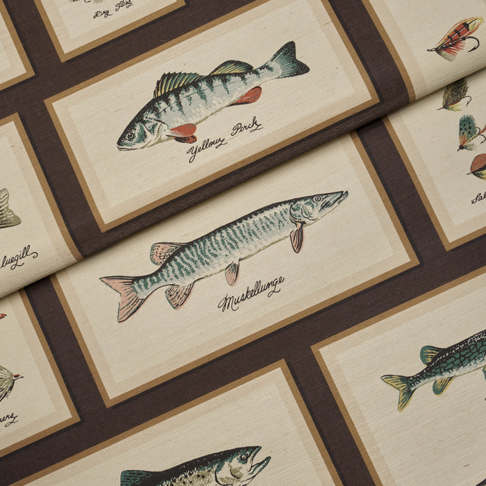 Schumacher Antoinette Warm White Wallpaper Sample 5017352