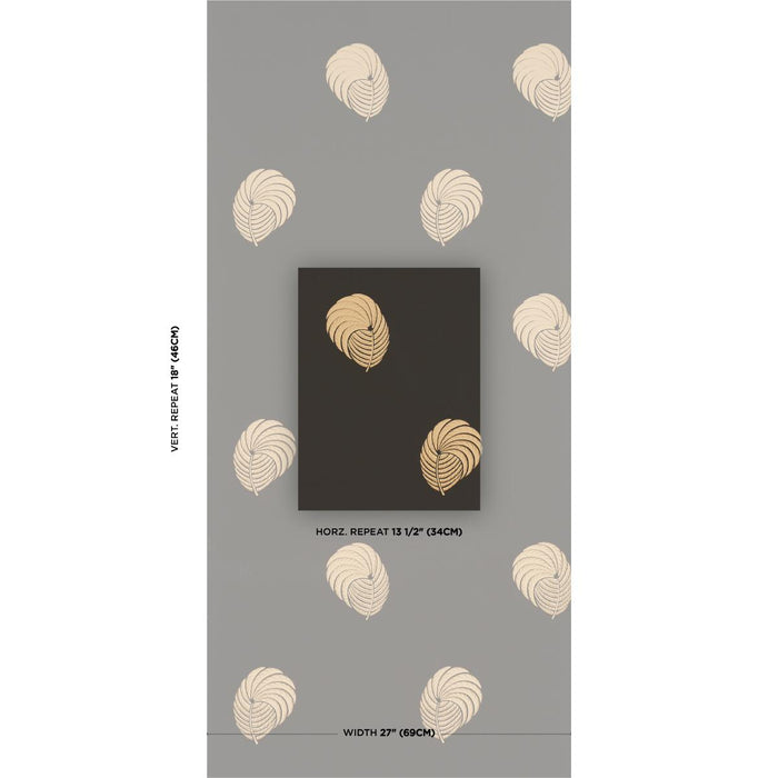 Schumacher Royal Plume Carbon Wallpaper Sample 5017050