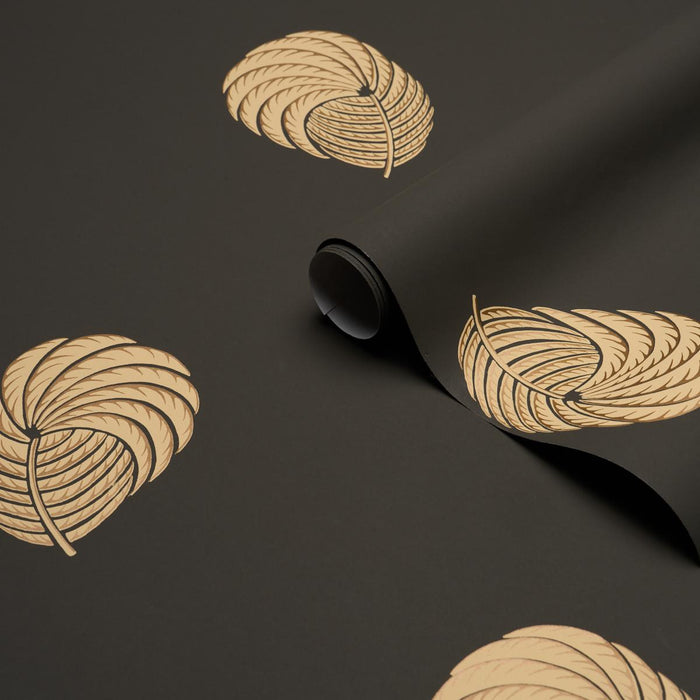 Schumacher Royal Plume Carbon Wallpaper Sample 5017050