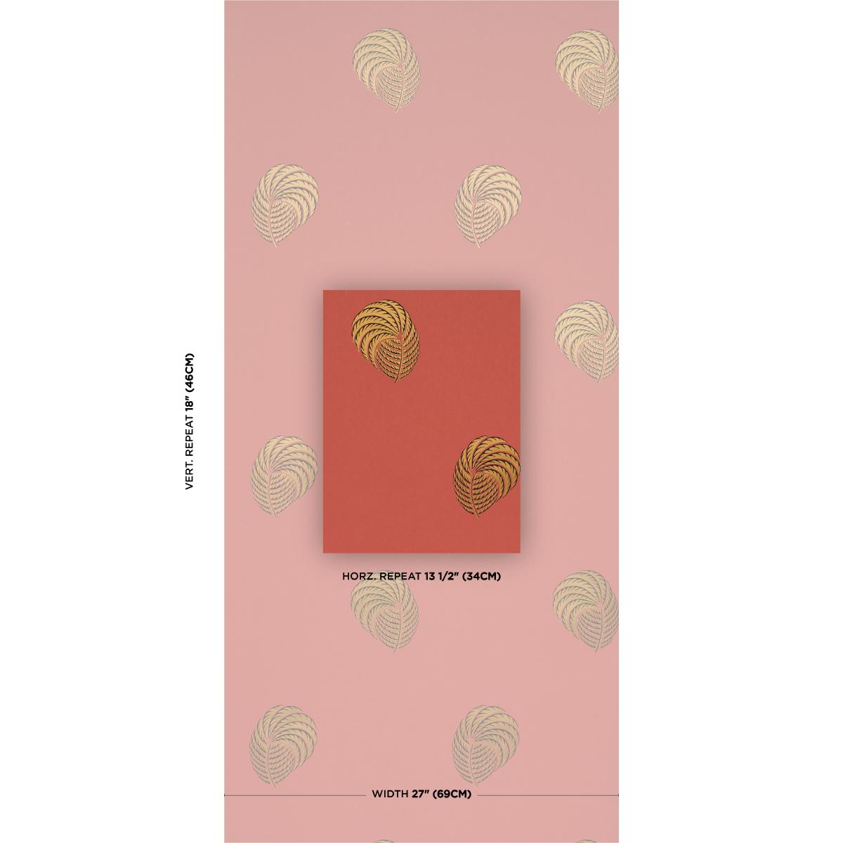 Schumacher Royal Plume Russet Wallpaper 5017051