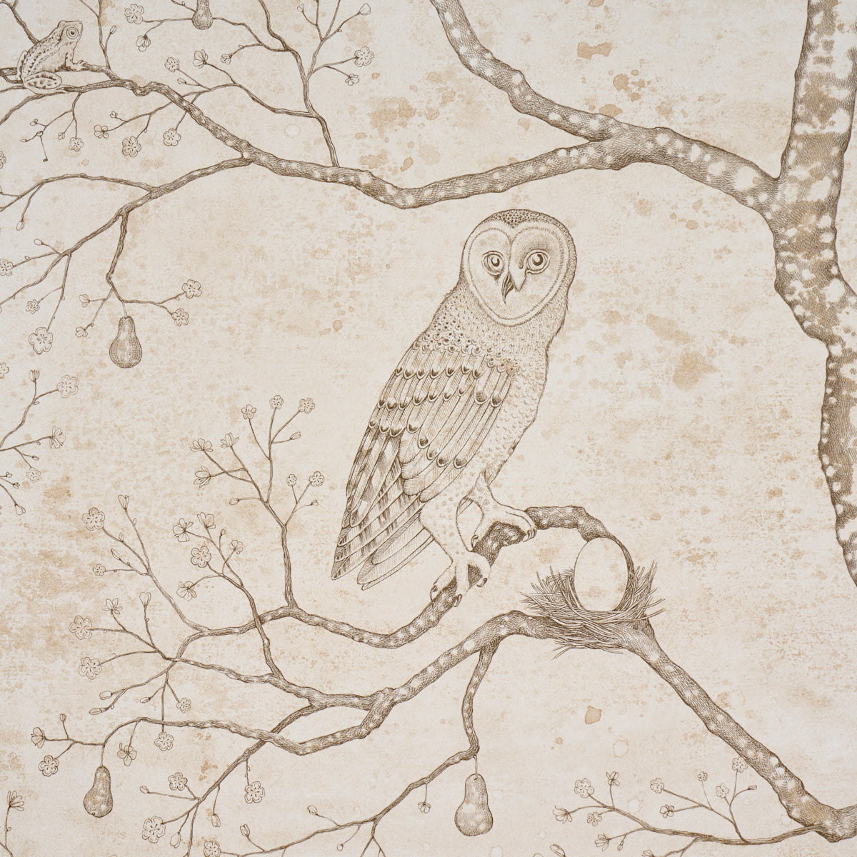 Schumacher Custis Orchard Sky Wallpaper Sample 5017342