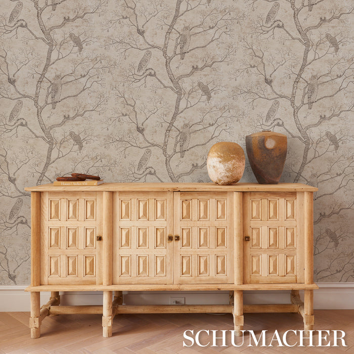 Schumacher Custis Orchard Sky Wallpaper Sample 5017342
