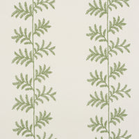 Schumacher Eloise Embroidery Wallcovering Sage Wallpaper 5017100