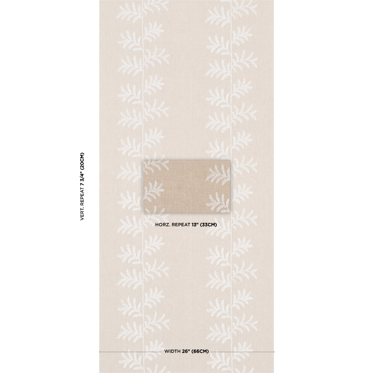 Schumacher Banbridge Linen Vinyl Flax Wallpaper Sample 5017491
