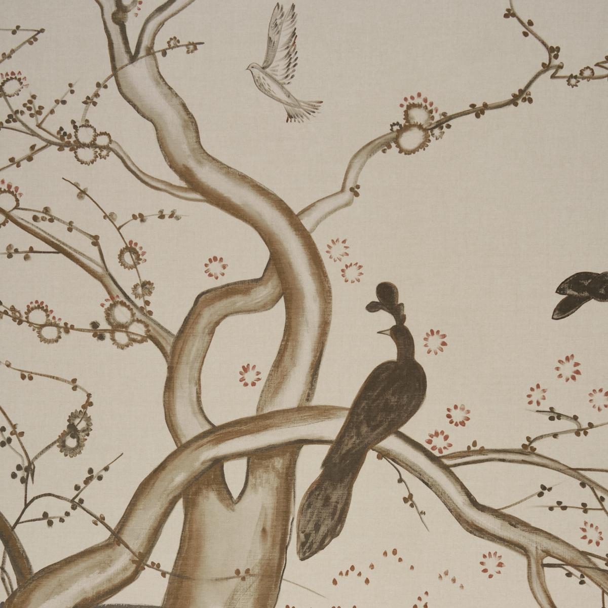 Schumacher Birdsong 3 Panel Set Carbon Wallpaper 5017110