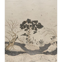 Schumacher Birdsong 3 Panel Set Carbon Wallpaper 5017110