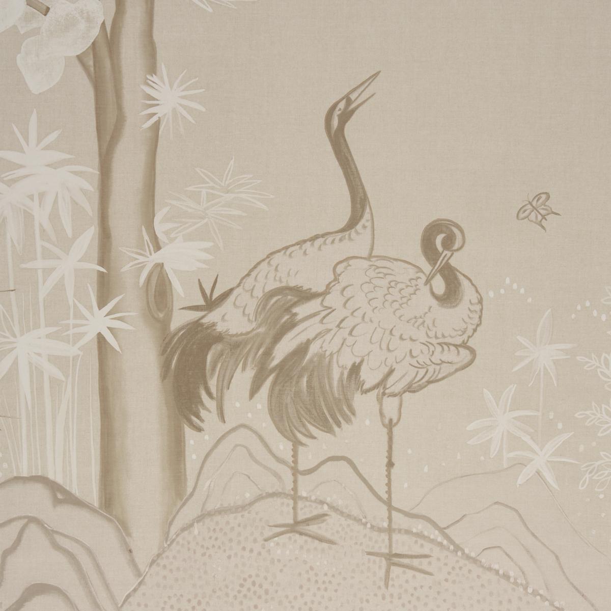 Schumacher Birdsong 3 Panel Set Ivory Wallpaper 5017111
