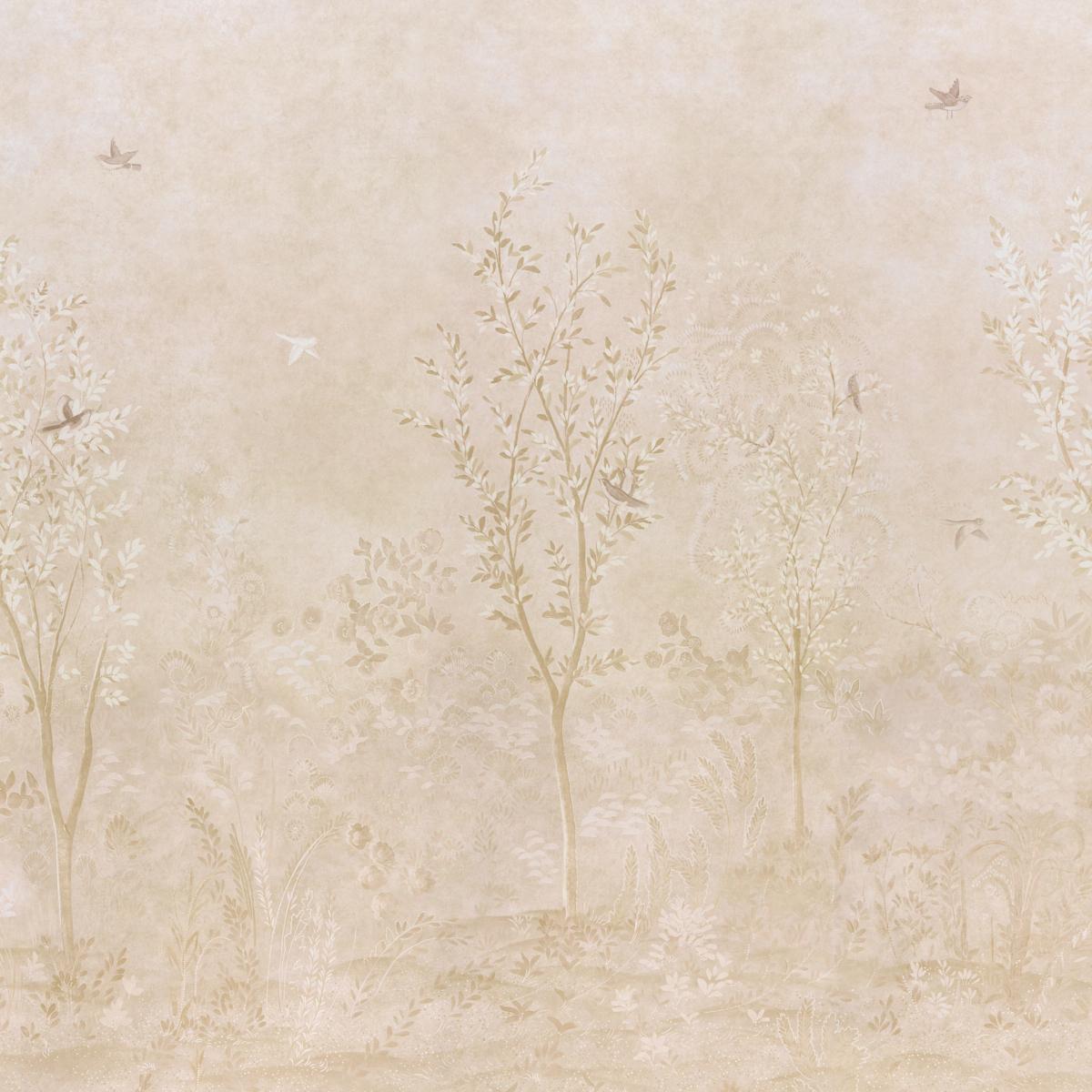 Schumacher Sublime 4 Panel Set Parchment Wallpaper 5017131