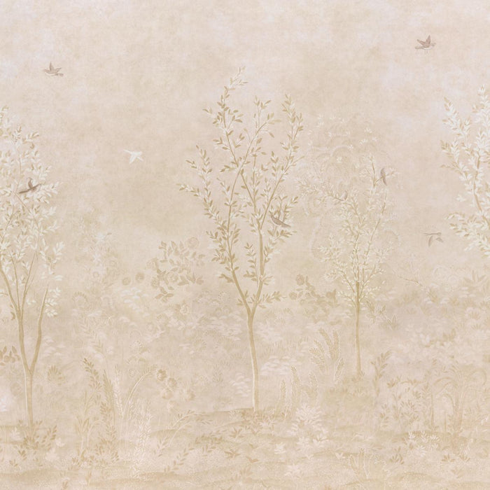 Schumacher Sublime 4 Panel Set Parchment Wallpaper 5017131