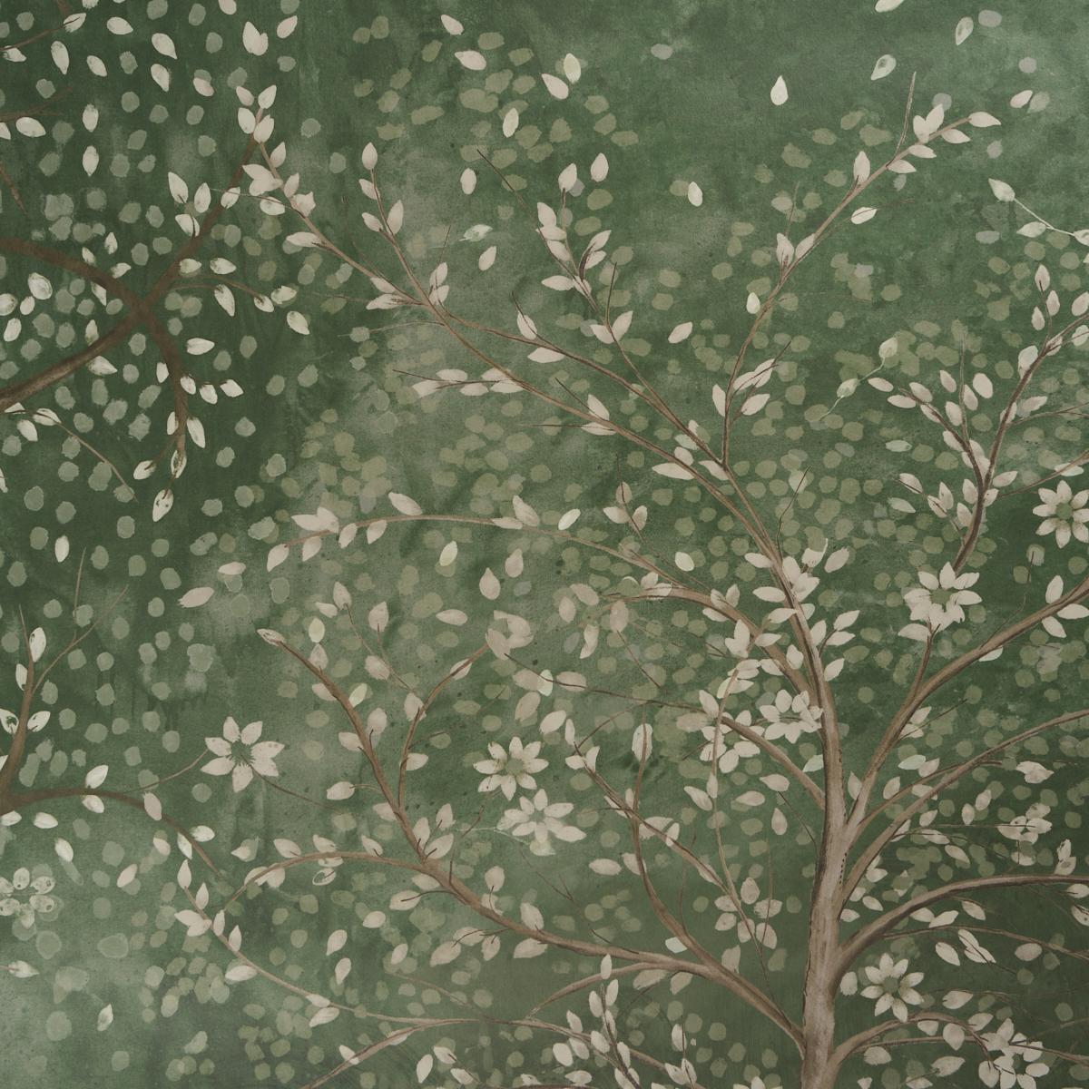 Schumacher Psalm 3 Panel Set Cypress Wallpaper 5017140