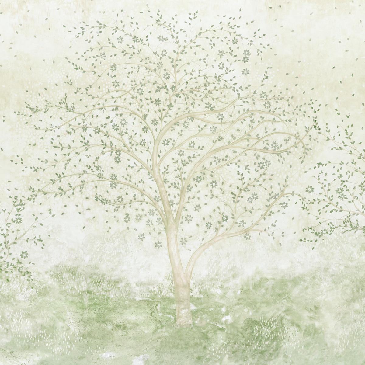 Schumacher Psalm 3 Panel Set Alabaster Wallpaper 5017141