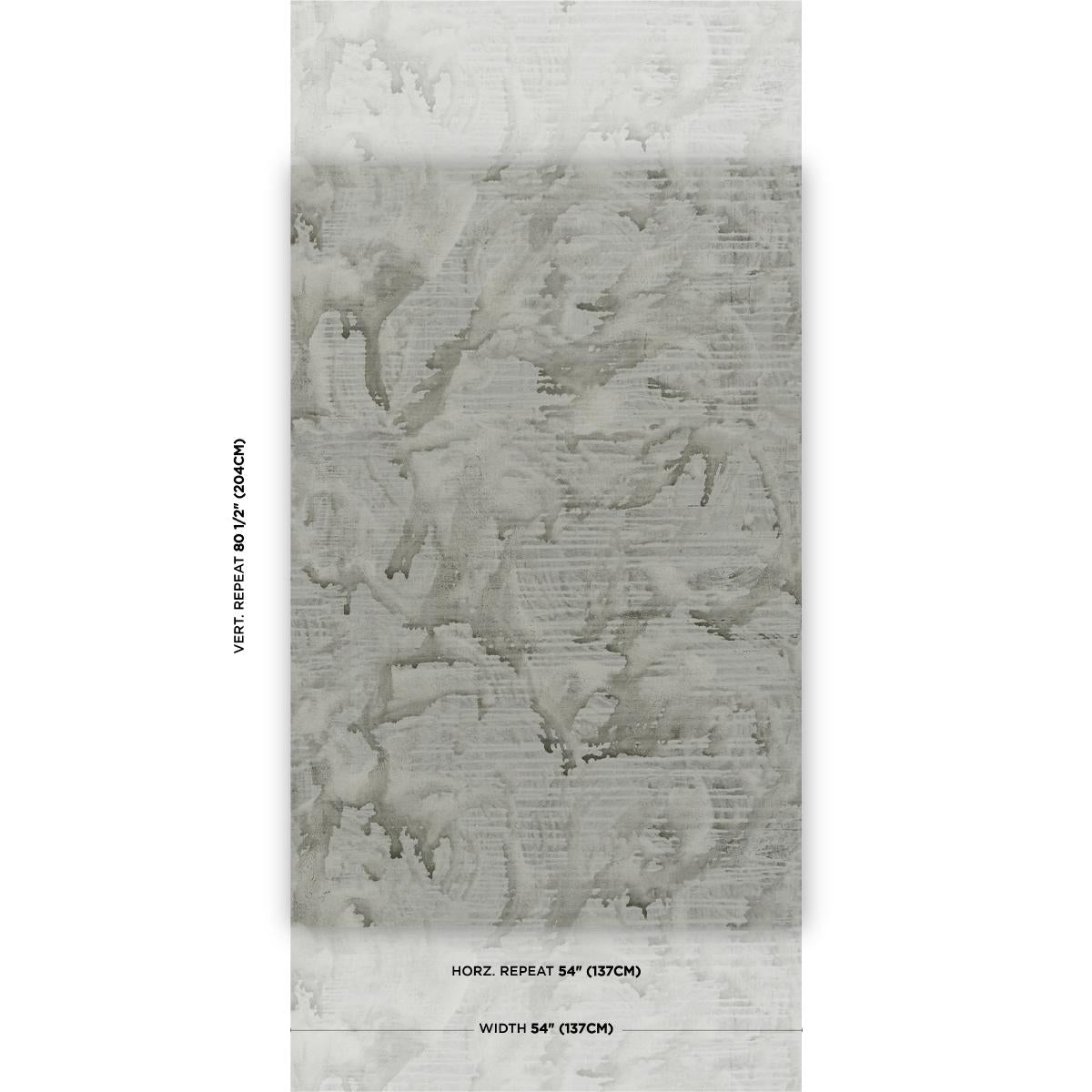 Schumacher Valiant Charcoal Wallpaper Sample 5017153