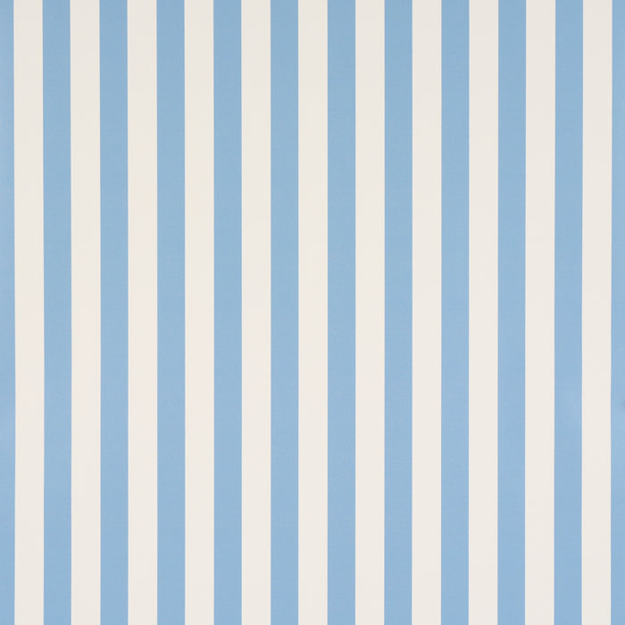 Schumacher Emma Stripe Delft Wallpaper Sample 5017226