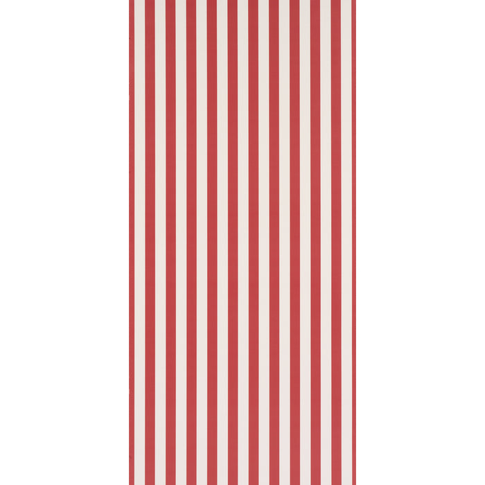 Schumacher Emma Stripe Red Wallpaper 5017227