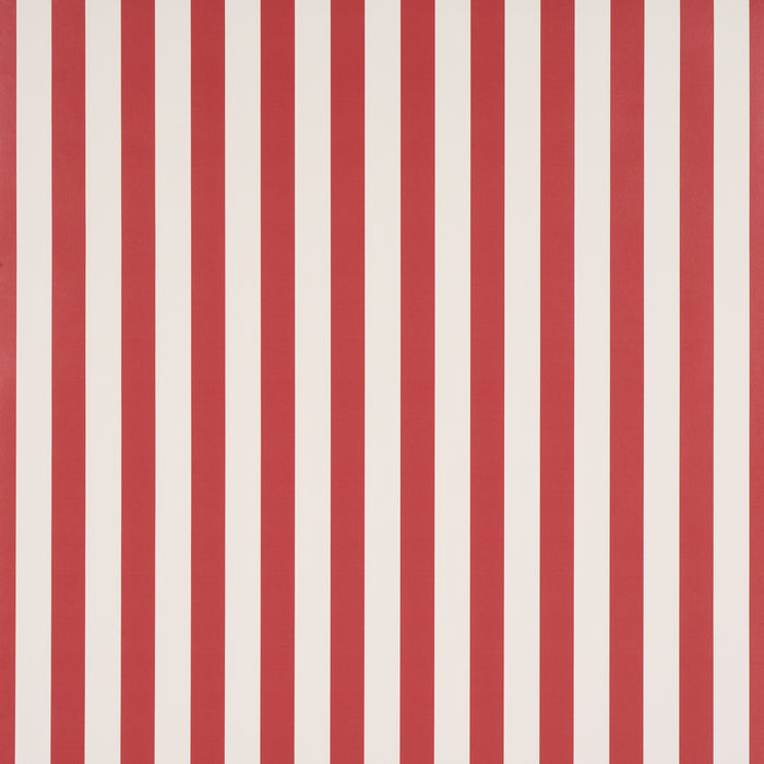 Schumacher Emma Stripe Red Wallpaper 5017227