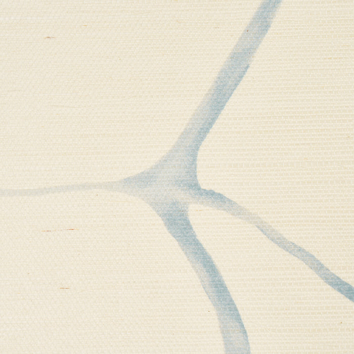 Schumacher Filigree Sisal Sky Wallpaper Sample 5017230