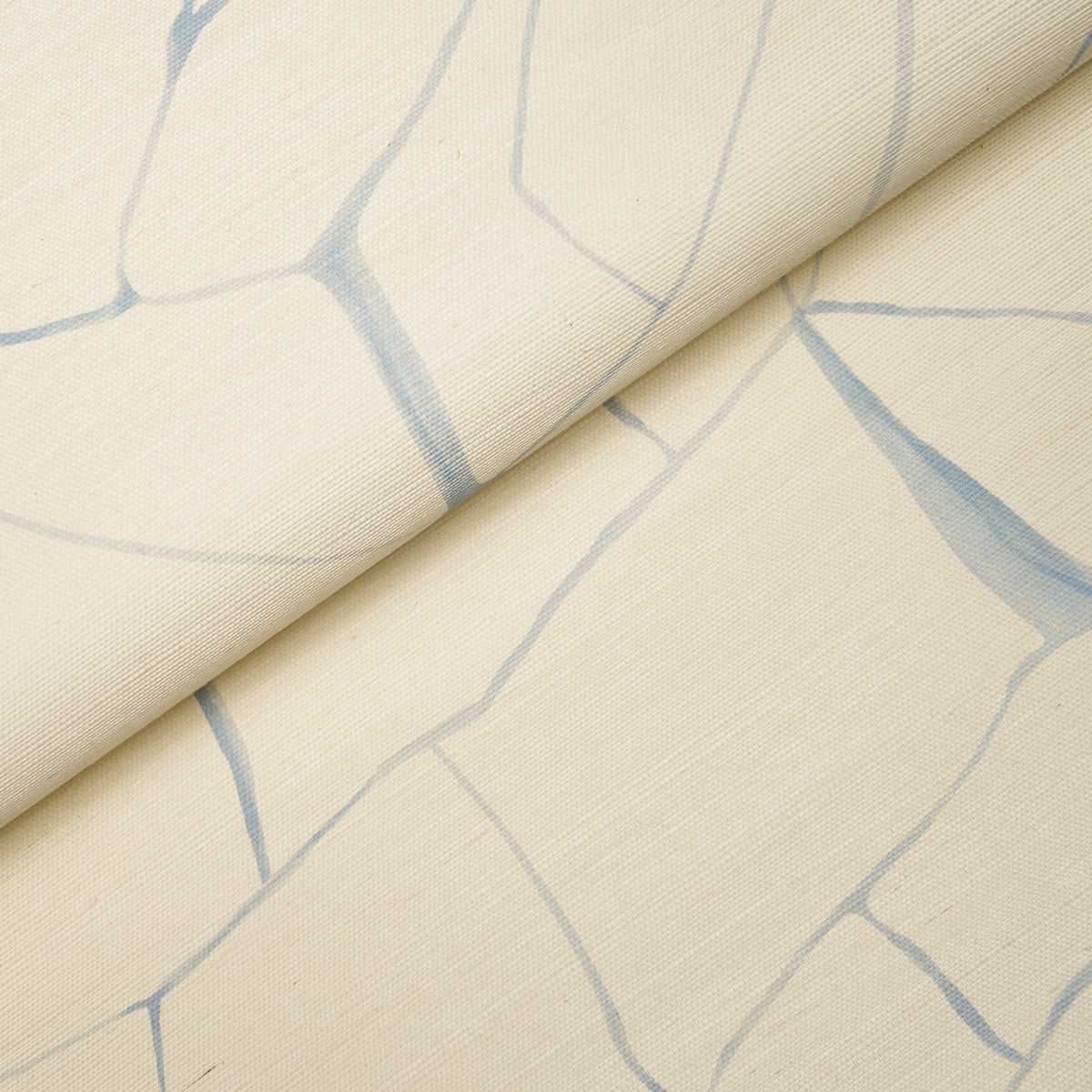 Schumacher Filigree Sisal Sky Wallpaper Sample 5017230