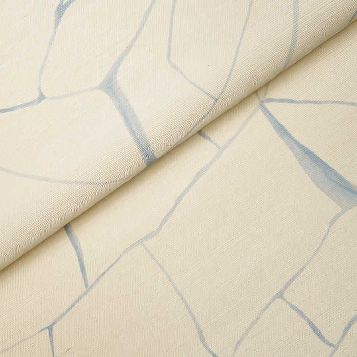 Schumacher Filigree Sisal Sky Wallpaper Sample 5017230