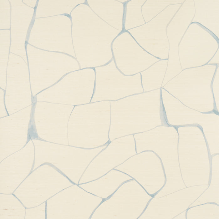 Schumacher Filigree Sisal Sky Wallpaper Sample 5017230