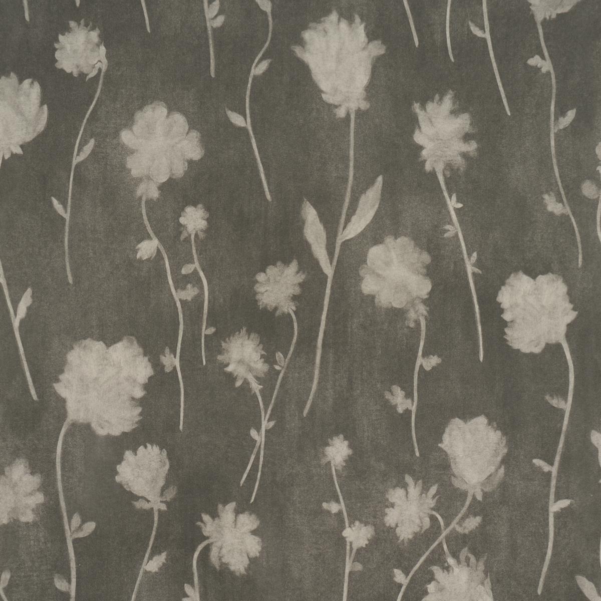 Schumacher Before Midnight Charcoal Wallpaper Sample 5017360