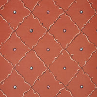 Schumacher Colette Red Wallpaper 5017370