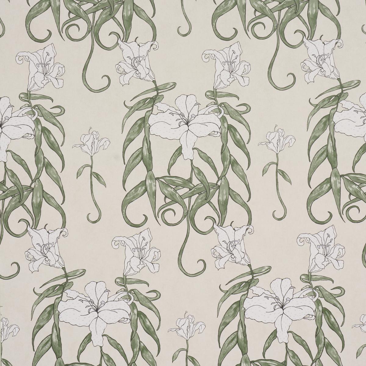 Schumacher Lady Lilith Off White Wallpaper Sample 5017381