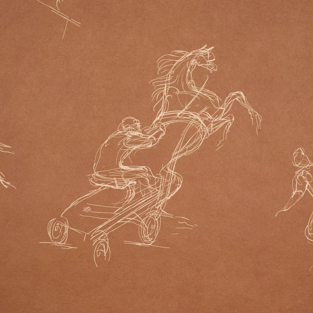 Schumacher Tanbark Earthy Brown Wallpaper 5017390