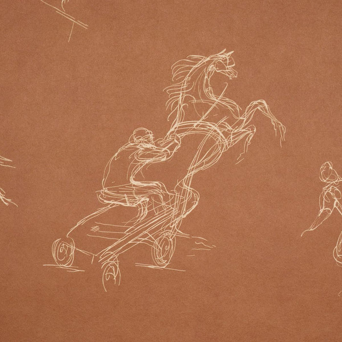 Schumacher Tanbark Earthy Brown Wallpaper 5017390