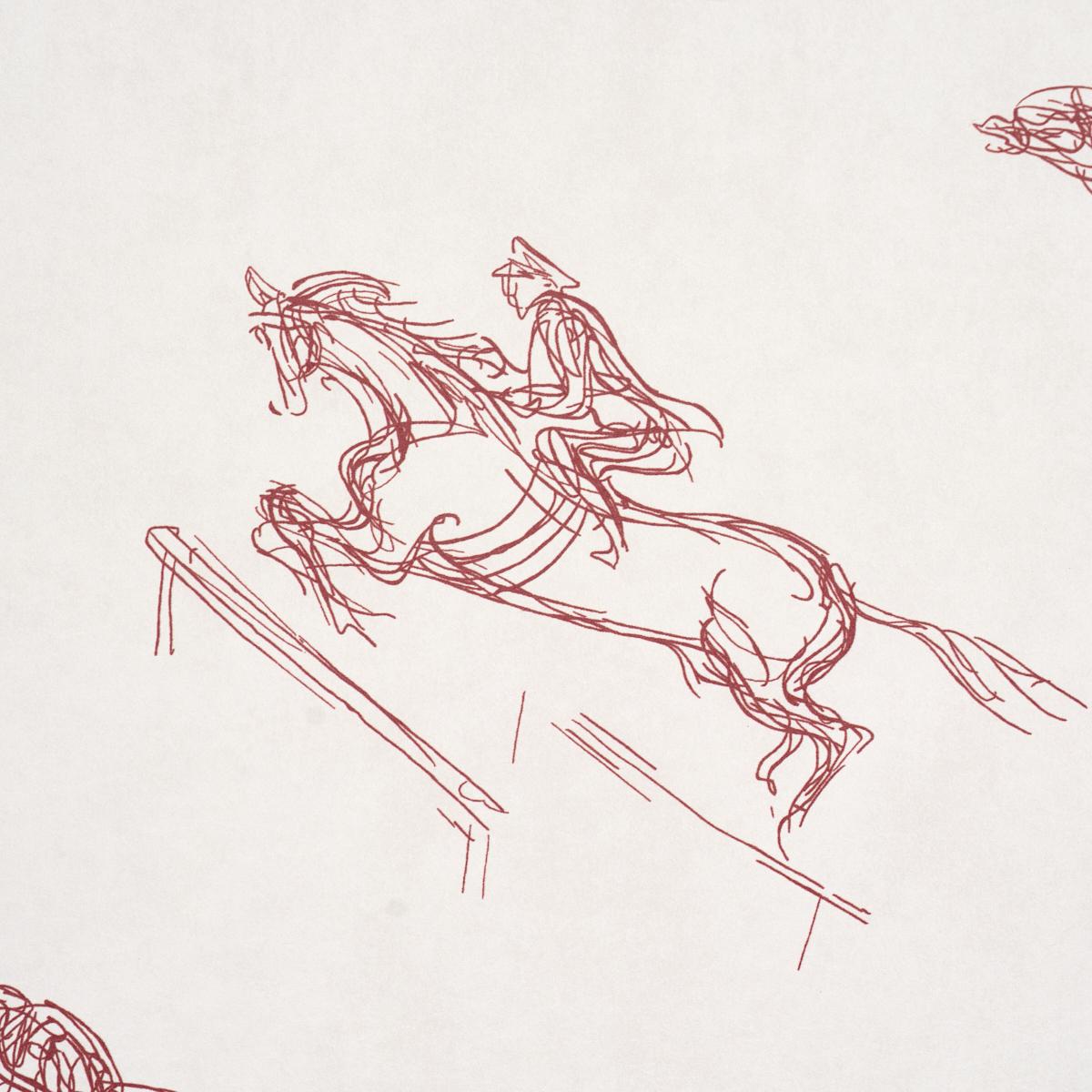 Schumacher Tanbark Dark Red Wallpaper 5017391