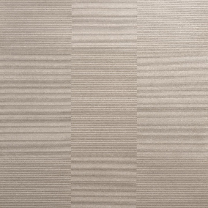Schumacher Quinton Offset Rib Wallcovering Platinum Wallpaper Sample 5017410