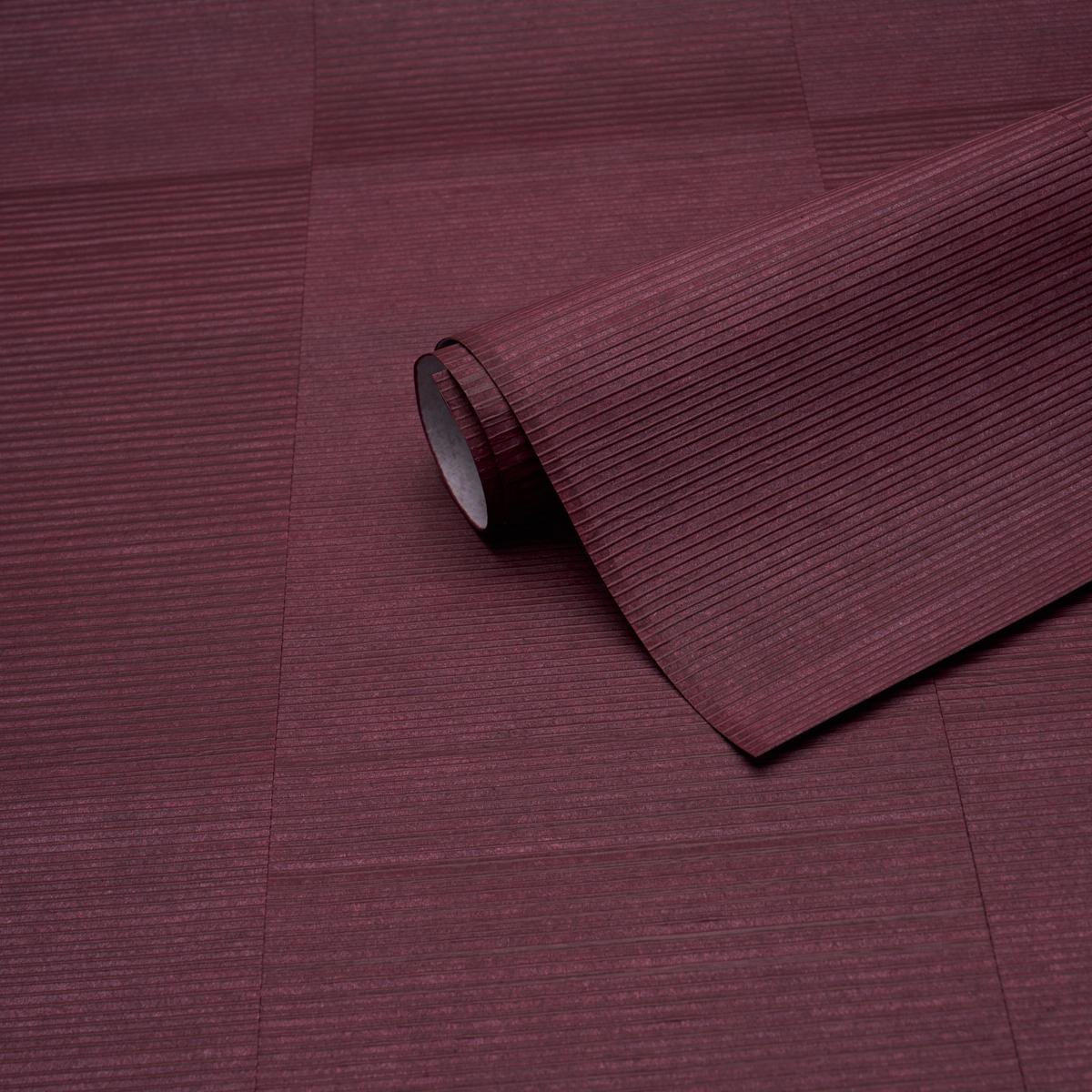 Schumacher Quinton Offset Rib Wallcovering Oxblood Wallpaper 5017411