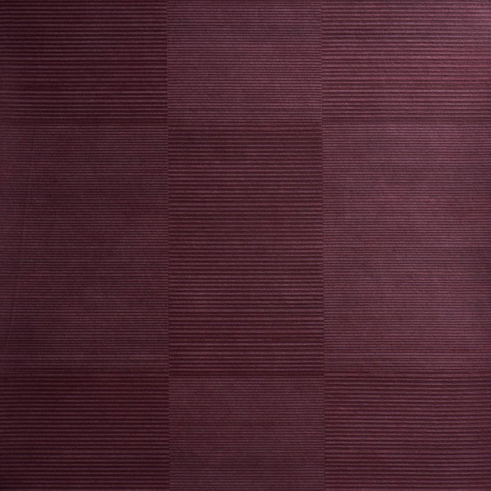 Schumacher Quinton Offset Rib Wallcovering Oxblood Wallpaper 5017411