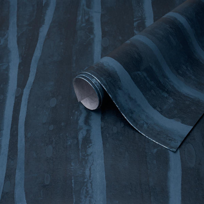 Schumacher Alden Organic Plaster Wallcovering Deep Sea Wallpaper 5017421