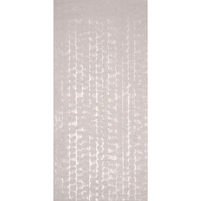 Schumacher Rune Pinstripe Wallcovering Silver Wallpaper Sample 5017430