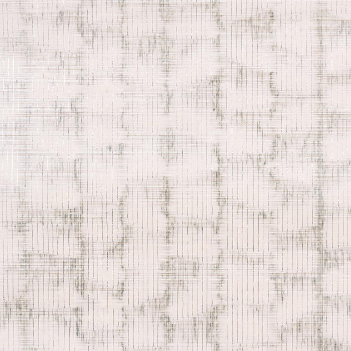 Schumacher Rune Pinstripe Wallcovering Silver Wallpaper Sample 5017430