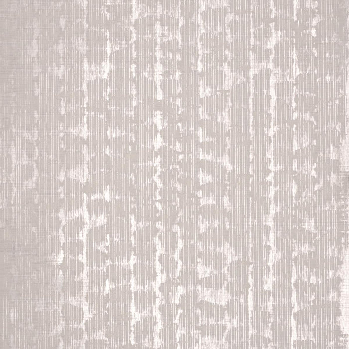 Schumacher Rune Pinstripe Wallcovering Silver Wallpaper Sample 5017430