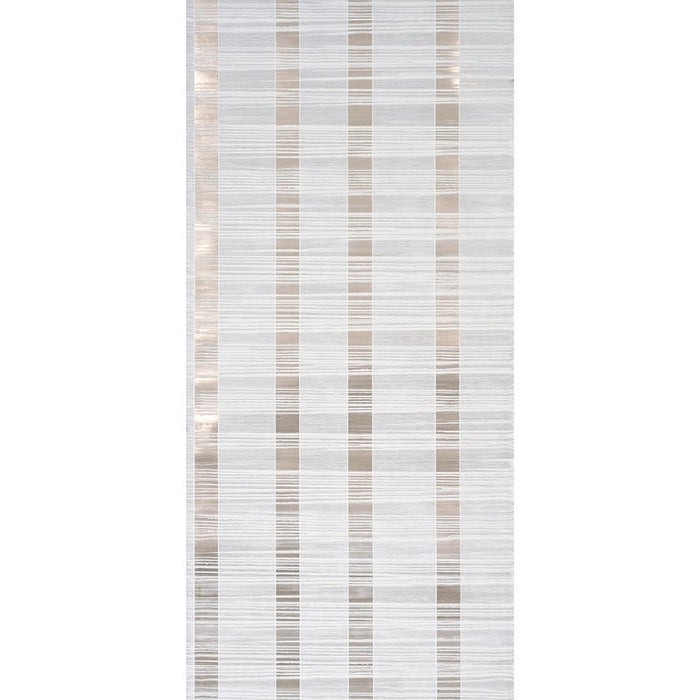 Schumacher Orren Ridged Wallcovering Pewter Wallpaper Sample 5017440