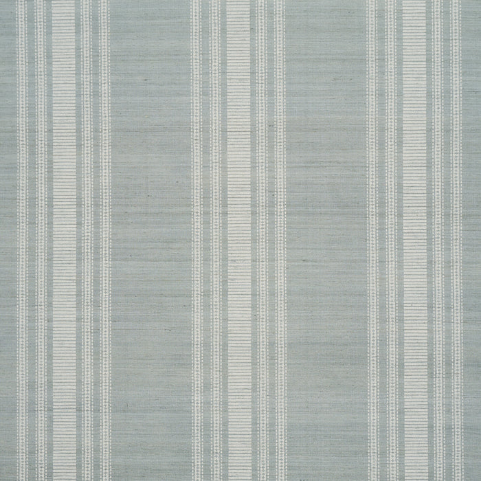 Schumacher Cassia Silk Stripe Wallcovering Sky Wallpaper Sample 5017452