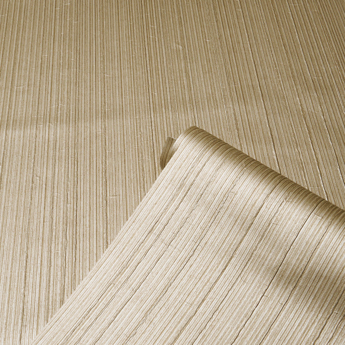 Schumacher Horizon Grasscloth Vinyl Indigo Wallpaper Sample 5017277