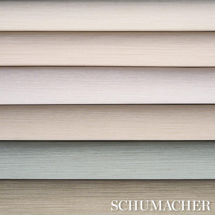 Schumacher Abaca Fine Weave Vinyl Taupe Wallpaper Sample 5017483